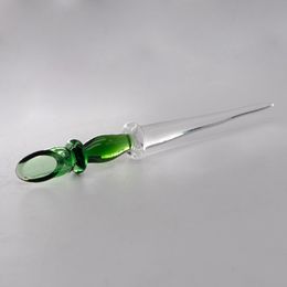 125mm Glas Dabber Tool met Wax Collecting Glass Dab Tool voor Quartz Banger One to Two Oil Rig DAB Tools Glas Bong Water Pipes Accessoires