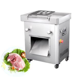 Cortadora de carne eléctrica de hoja grande de 125mm cortadora comercial automática de acero inoxidable para restaurante máquina cortadora de verduras picada