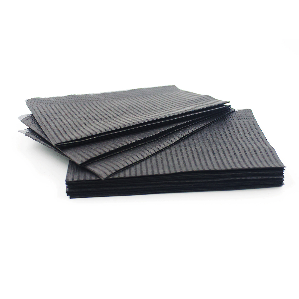 125pcs 13"X18" Black Tattoo Cleaning Wipes Disposable Dental Piercing Bibs Waterproof Sheets Paper Tattoo Accessories