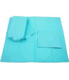 125pcs 13quotx18quot tatouage bleu lingettes de nettoyage de tatouage bleu bibs étanches de dentaire jet