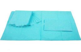 125pcs 13quotx18quot tatouage bleu lingettes de nettoyage de tatouage en bleu Bibs étanches de dentaire jet