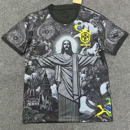 2024 2025 Braziliës voetbalshirts Christus de Redeemer Kit Special Concept Richarlison Neymar Shirt G. Jesus Vini Jr Rodrygo voetbaluniform Camisetas shirt