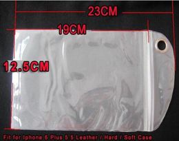 125x23cm Retail Bag Pakket Pakking Waterdichte rits Dubbel plastic voor iPhone 11 Pro Max XR XS 8 Samsung S9 S10 S20 Leer Hard2792792