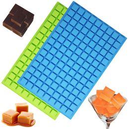 126 Holte Vierkante Siliconen Mal Mini Chocolade Gummy Ice Cube Jelly Truffels Pralines Ganache Mallen Cake Decorating Gereedschap