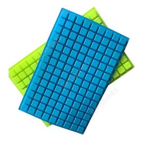 126 Lattice Square Ice Molds Gereedschap Jelly Bakken Siliconen Party Mold Decorating Chocolate Cake Cube Tray Candy Kitchen Daj234