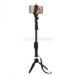1288 Bluetooth Uitschuifbare Selfie Stick Handheld Tripod + Telefoon Houder + Bluetooth Shutter voor Camera Hoge kwaliteit