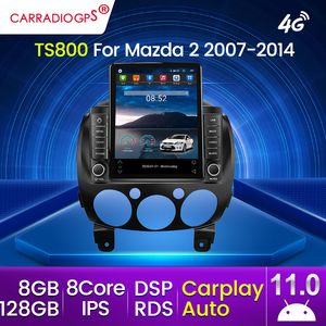 128G Voiture Dvd Android Radio Lecteur Multimédia pour MAZDA 2 Mazda2 2007-2014 GPS Navi 2din Autoradio