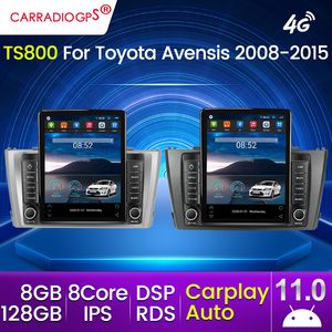 128G IPS DSP RDS VOOR TOYOTA AVENSIS 3 2008-2015 Auto DVD Radio Multimedia Videospeler Navigatie GPS Android CarPlay Auto 4G