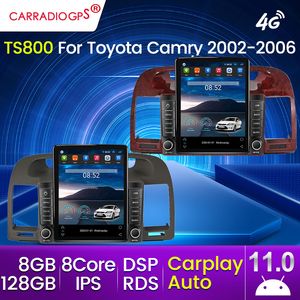 128G IPS RDS DSP Android 11 voiture Dvd stéréo vidéo Radio Bluetooth lecteur multimédia GPS pour Toyota Camry 2002-2006