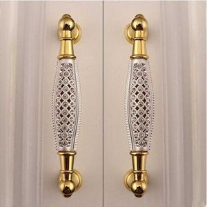 128 mm Fashion Deluxe Glass Diamond Furniture Hendle Gouden Keukenkast Garderobe Handgrepen Trek K9 Crystal Pulls Knob 5 