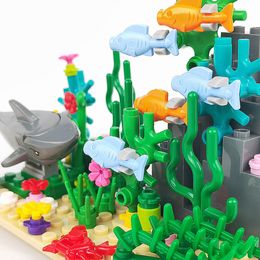 128PCS Kleine deeltjes speelgoedsets Bakstenen gebouwmodel Technic Underwater World 3183 71043 Lepin Creator Combinatieset Verzamelspeelgoed voor kinderen Kerstcadeau