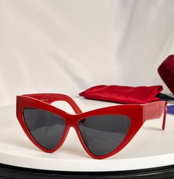 1294 Vlinder Zonnebril Rood Grijs Lenzen Vrouwen Zomer Sunnies Sonnenbrille Fashion Shades UV400 Brillen Unisex