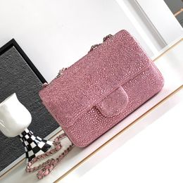 12A 1: 1 Sacs à bandoulières de créateurs de qualité supérieure Niche Drop Drop Pink Diamond Matmought Creative Design Style Style Sacs de luxe pour femmes avec boîte d'origine.