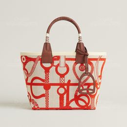 12A 1: 1 Sac fourre-tout de créateur de qualité supérieure Niche Modèle d'art Créatif Design Canvas Mommy Sacs 25 cm Voyage des sacs à main de luxe pour femmes décontractées avec boîte d'origine.