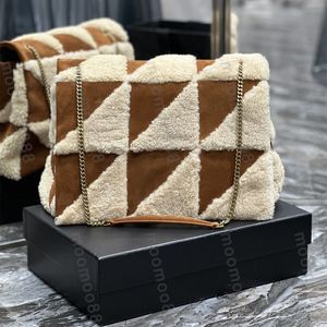 12A All-New Mirror Quality Designer Jamie Sac grand 38 cm pour femmes en cuir authentique en cuir matelassé Luxurys sacs à main
