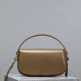 12a geheel nieuwe spiegelkwaliteit ontwerper kleine klep zak 24 cm luxe glanzende handtassen dames doos lederen Voltaire tas kameel hobo portemonnee crossbody schouderband met doos