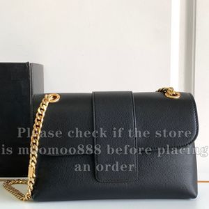 12a All-New Mirror Quality Designer Small Teen Victoire Bag 23,5 cm dames echte lederen klep portemonnee luxe handtassen Crossbody schouderketting doos tas