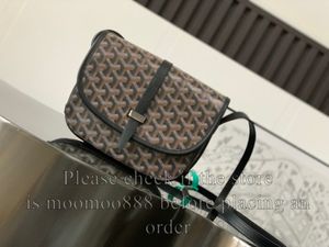 12a All-New Mirror Quality Designer Small Belvedere Bag 21cm dames flap zak luxe handtassen echte lederen triming portemonnee crossbody zwarte schouderbakken tassen