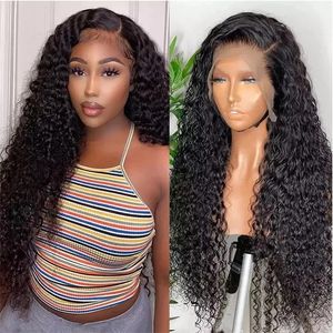 12A Brésilien Hair Water Wave 13x4 HD Lace Frontal 100% Human Hair Wigs 4x4 Lace Ferme Water Wave Virgin Wig for Black Women