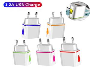 12A Dual Dargador de pared USB LED Potencia AC Phones Adapter Universal para teléfonos Smart Tablet PC9187698