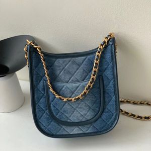 12A Luxury 24s Denim Hobo Classic Pure Pure Fabriqué à la main Gradient Lavé en cuir en cuir dezon