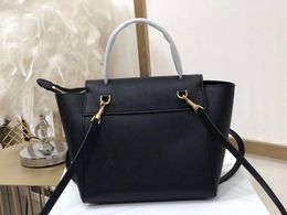 12A Espejo Calidad Bolsa de diseñador Cinturón Nano Ce Granulado Negro Mango granulado Hombro Crossbody Monedero genuino Diseñador Mujer Bolso Grande Moda Monedero de lujo Tote