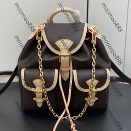 12A Miroir Qualité Designers Petit Sac À Dos Excursion Sac À Dos En Toile Enduit Marron Femmes Hommes Luxurys Cuir De Vachette Garniture Sacs À Main Double Sangle Sac À Bandoulière