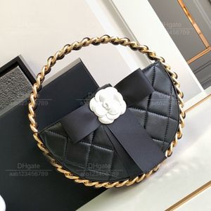 12A Mirror Quality Luxury Classic Designer Sac dames sac à main authentique Leathe Black Spring / été décontracté décontracté Camellia Diamond Diamond Grid Sac Sac