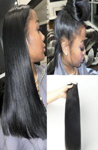 12A Tape Ins Human Hair Extensions 100 Real Indian Virgin Naadloos Met Steil Haarbundels Voor Zwarte Vrouwen81158745857619