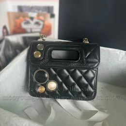 12a upgrade spiegelkwaliteit ontwerper klassieke klep gewatteerde tas 20 cm kleine handtassen