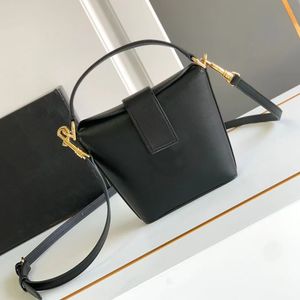 12a Upgrade Mirror Quality Designer Mini Bucket Bag dames echte lederen gewone portemonnee