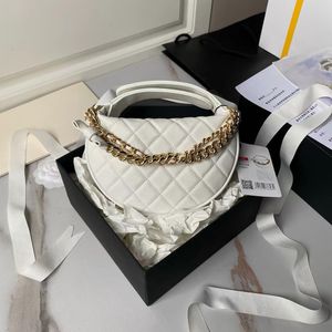 12A Mise à jour Mirror Quality Designer mini sac d'embrayage 18 cm Sac de chaîne féminine authentique sacs à main en cuir caviar sac montepré blanc avec boîte