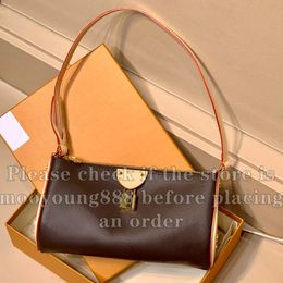 12A Actualización Espejo Calidad Diseñador Pochette Tirette Hobo Bolsas 22 cm Pequeñas para mujer Bolsa de bloqueo de embrague Luxurys Bolsos de lona recubiertos Monedero marrón Bolsa de hombro