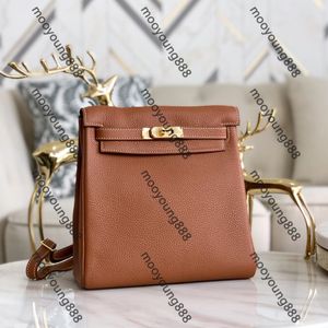 12A Mise à niveau Miroir Qualité Designers 22cm Tous faits à la main Ado Petit sac à dos Femme Brown Flap Purse S Togo Sacs à main en cuir Double sangle Sacs à bandoulière