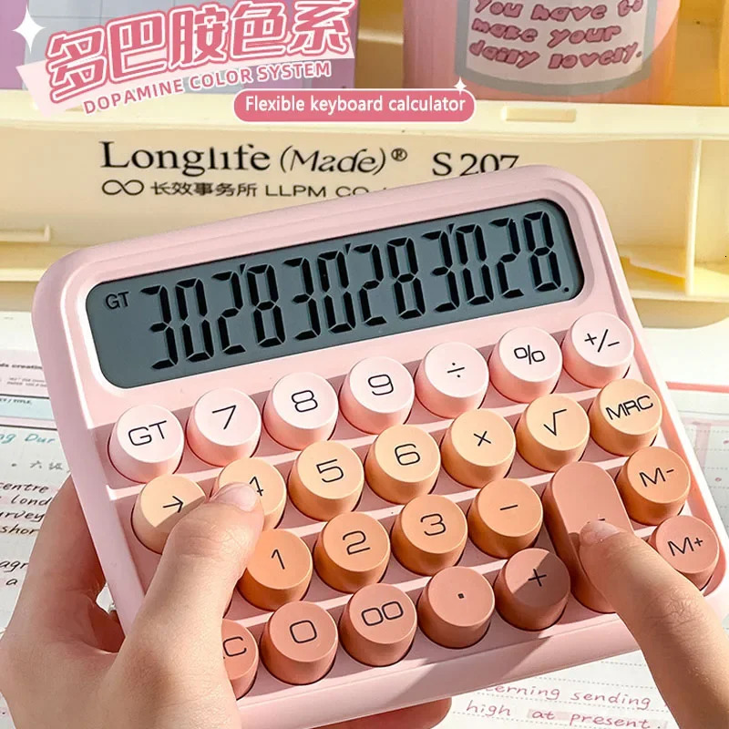 12 -битный широкоэкранный калькулятор HighValue Compult Office милый студент колледжа финансовые функции бизнес 240227