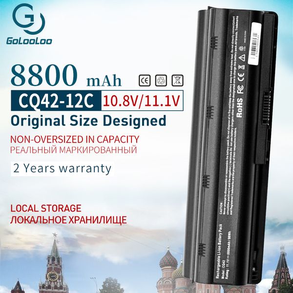 Nueva batería de ordenador portátil de 12 celdas y 8800mAh para HP Pavilion Compaq DM4 593553-001 593554-001 MU06 MU09 CQ32 CQ42 para Envy 15-1100