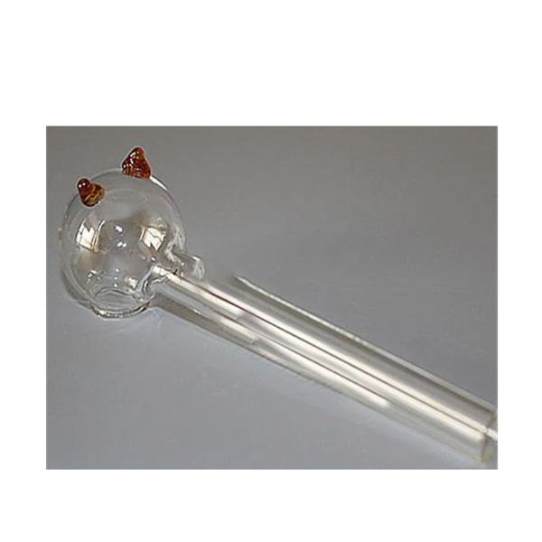 12 cm 10 pcs/lot différents Types de brûleurs à mazout en verre tuyaux en verre rouleaux à vapeur tuyaux narguilés Bongs tuyaux en verre pour fumer BJ