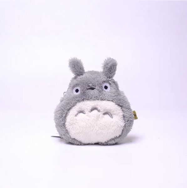 Monedero de felpa de Totoro de dibujos animados de 12cm, juguete japonés Kawaii, muñeco de Totoros, personaje de película bonito, regalo de cumpleaños para niños