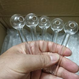 12 cm de vidrio de 10 cm de quemador de aceite Hookahs Spoon Pyrex Tipes para accesorios para fumar Herramienta de tabaco s