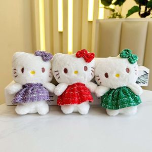 12 cm Kawali H Kitty Keychain Bag Hanger Backpack Cartoon schattige meid Geschenkkamer Decoratie Decoratie Ploush speelgoed