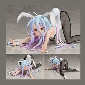 12cm pas de jeu No Life Shiro Rabbit Bunny Girl Japan Anime Sexy Girls Action Figure PVC Collection Modèle Toys T200824 262H