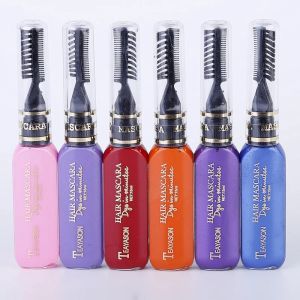 12Color Professional Fashion Disposable Dye Hair Mascara Brosse facile Coloriage Salon personnel à séchage