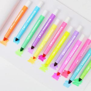 12Colors/Set Pastel Gel Droge markeerstiften Geur Bijbel Highlighters Pen geen bloedsbijbelkunstmarkers Journaling School Supplies 240328