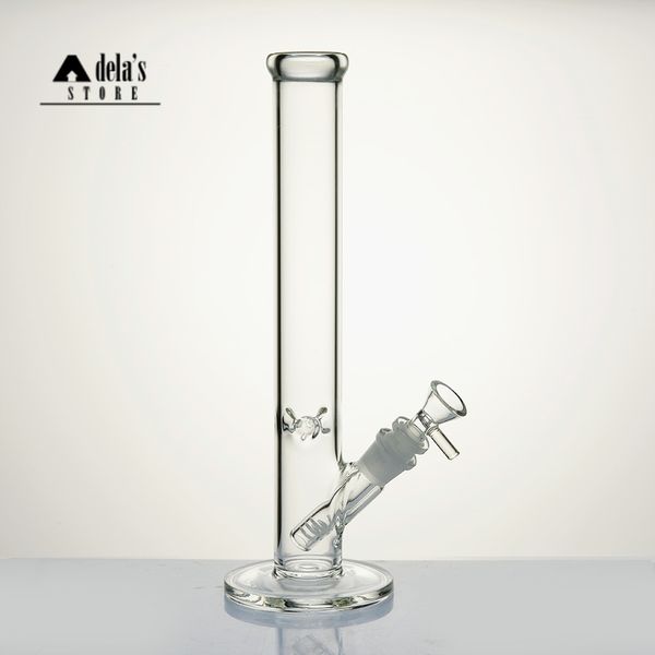 Bangs de narguilés de conduite d'eau en verre de 12 pouces avec des couleurs de tige et de bol gratuites disponibles Bong 18mm Joint Dab Oil Rig Hookah Heady Recycler