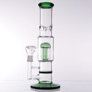 12inch hookah Bong Recycler DAB RIG AGUA TUBOS DE AGUA PEROCOMB PERCOLADOR BUBLADOR DE VIDRIO BUBBLER