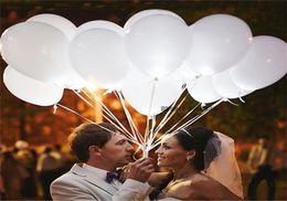 Ballons Flash LED blancs de 12 pouces, ballon lumineux lumineux, fournitures de fête d'anniversaire, décoration de mariage, alimenté par batterie 9561226