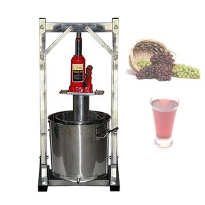 Exprimidor hidráulico Manual de frutas para el hogar, máquina prensadora de jugo de acero inoxidable, uva, arándano, morera, 12L/22L/36L