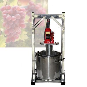 12L 22L 36L Capaciteit Commerciële Vruchtensap Koude Pers Sapmachine 304 Roestvrij Staal 2T Jack Handleiding Druivenpulp juicer Machine