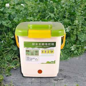 12L Compost Bin Recycle Composter Aered Compost Bin PP Organisch Homemade Trash Can Bucket Kitchen Garden Food Waste Bins