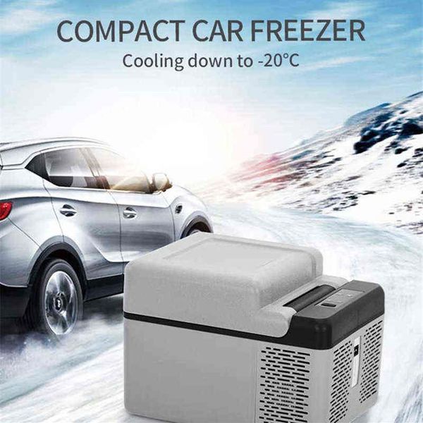 12L Portable voiture réfrigérateur Portable Mini zer refroidisseur Auto réfrigérateur compresseur réfrigération rapide maison pique-nique glacière 12 24 V H2254t